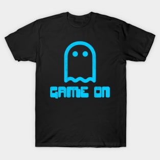 Game on blue ghost gamer design T-Shirt